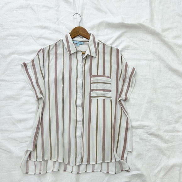 She + Sky Perfect Beach Button Down Shirt - Picture 6 of 8